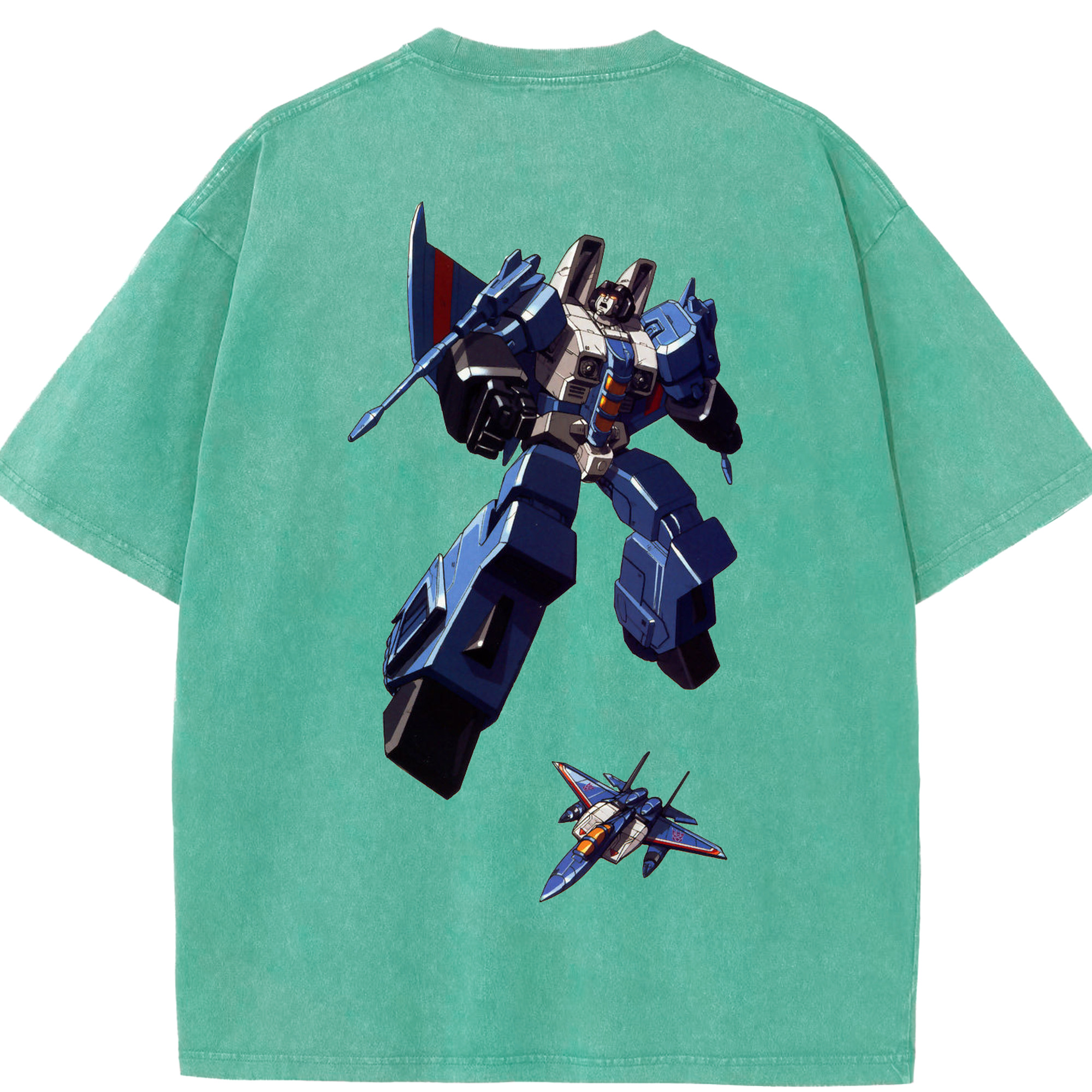 （画像用）  綿100% ヴィンテージ風 半袖Tシャツ（背面プリント）